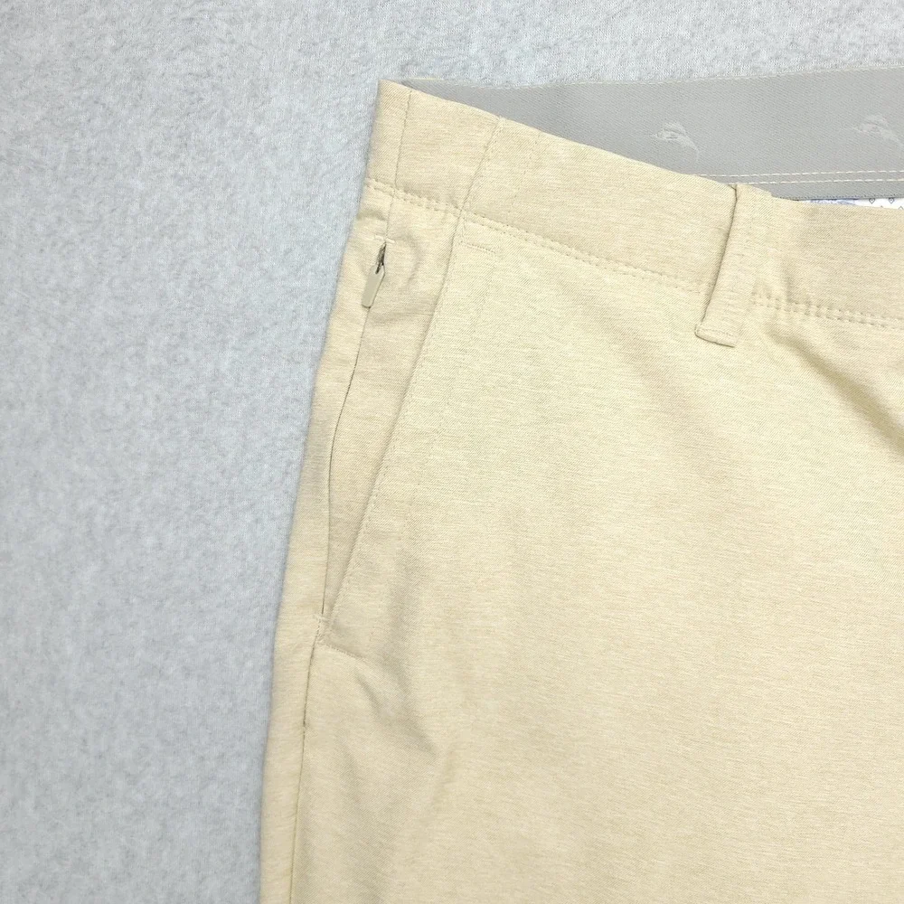 Tommy Bahama Pants Mens 38x34‎ Beige Chino Polyester Stretch Casual Polyester